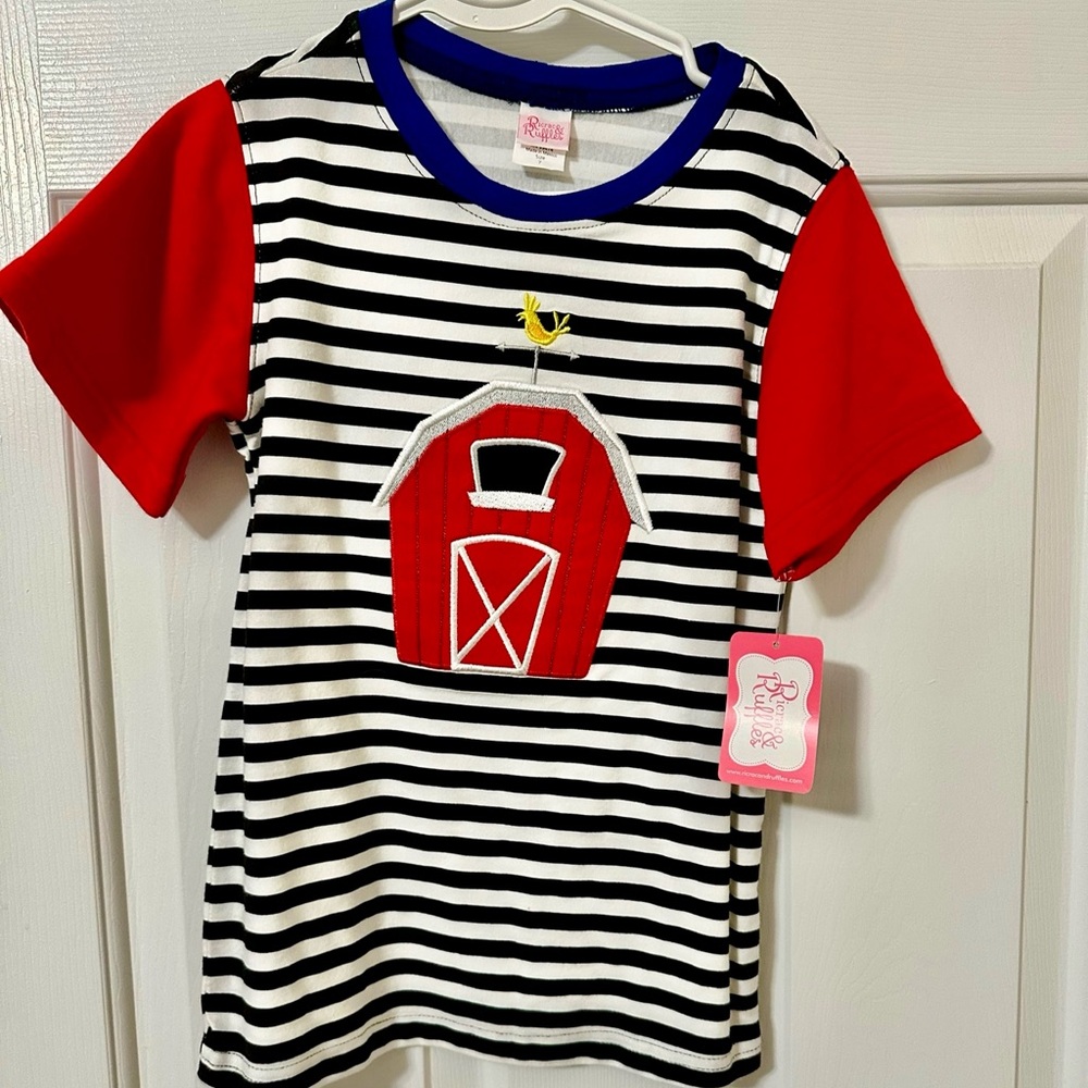 Boys RicRac & ruffle bundle shirt 7